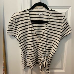 Madewell Texture and Thread wrap top